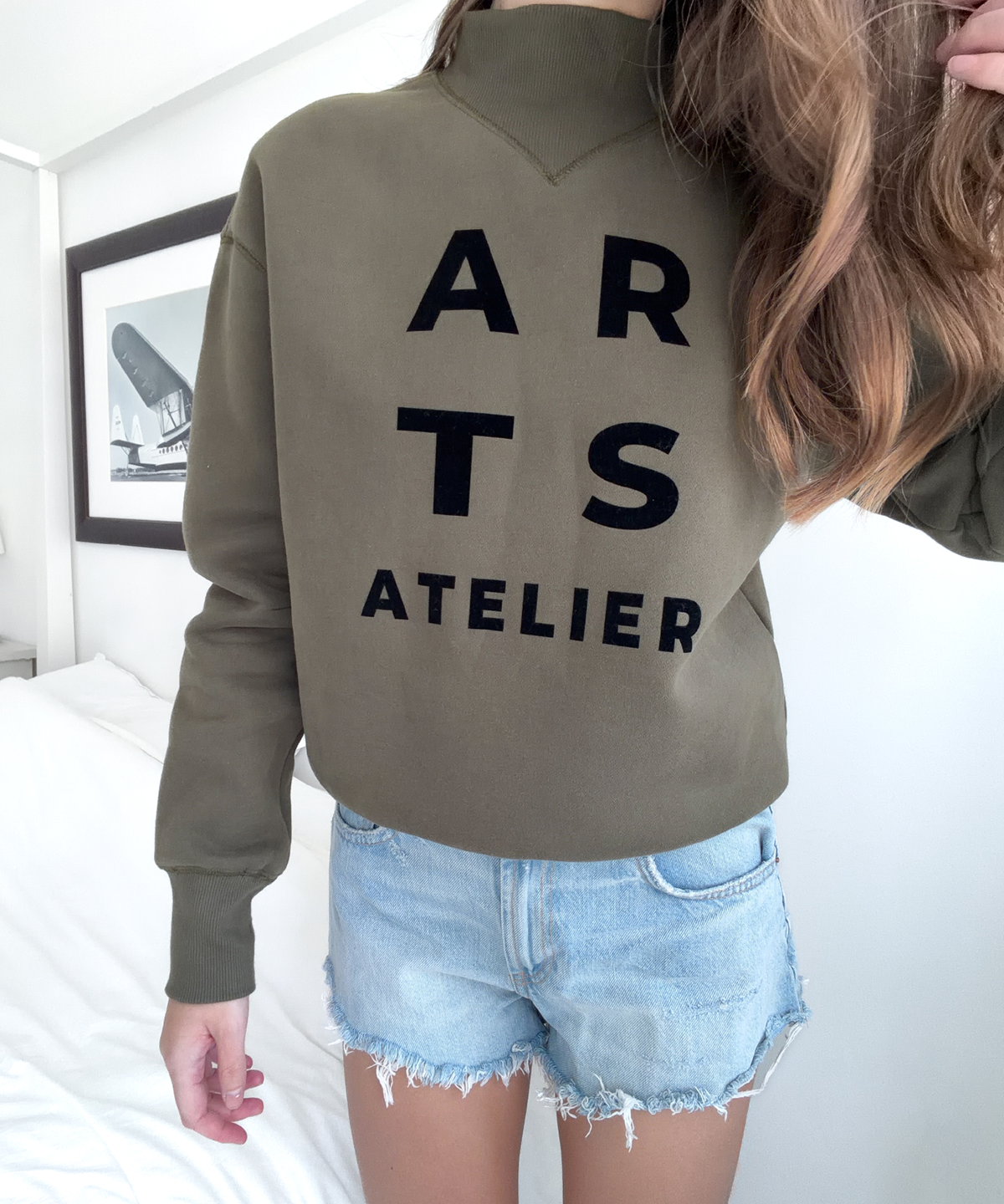 Sweatshirt olive black