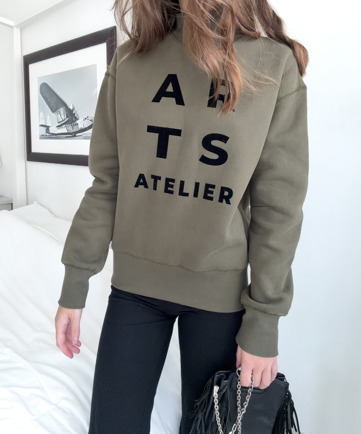 Sweatshirt olive black