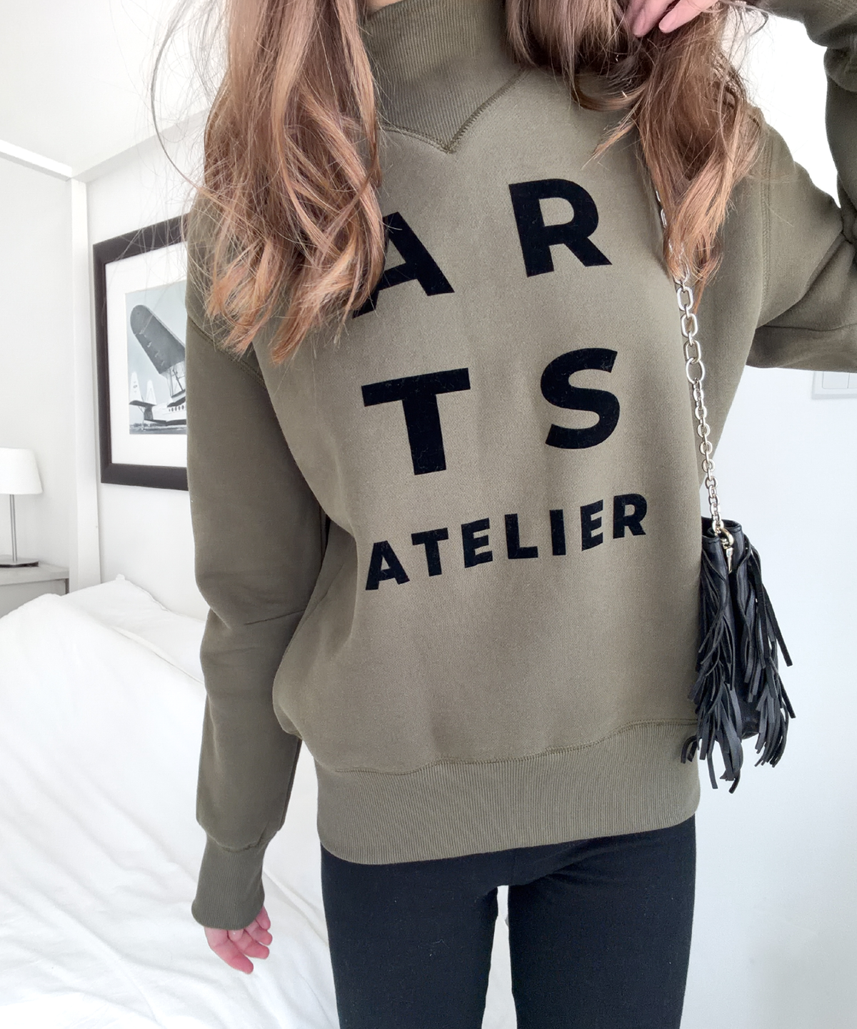 Sweatshirt olive black
