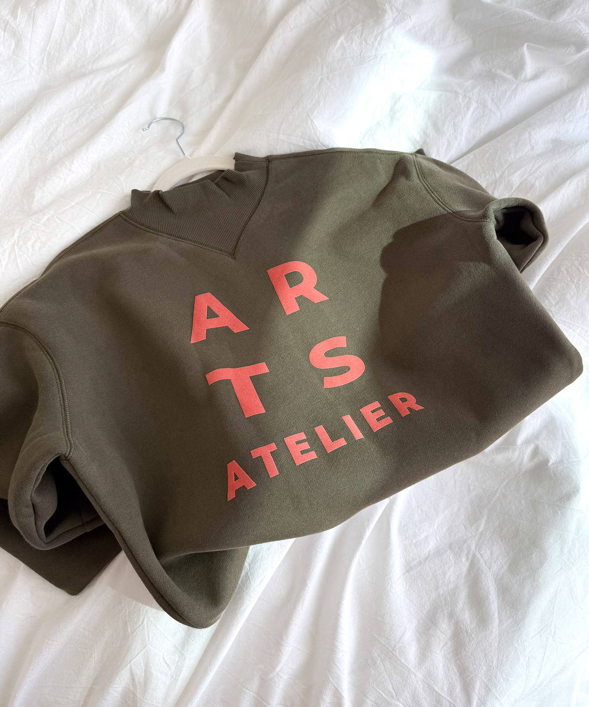 Sweatshirt olive coral