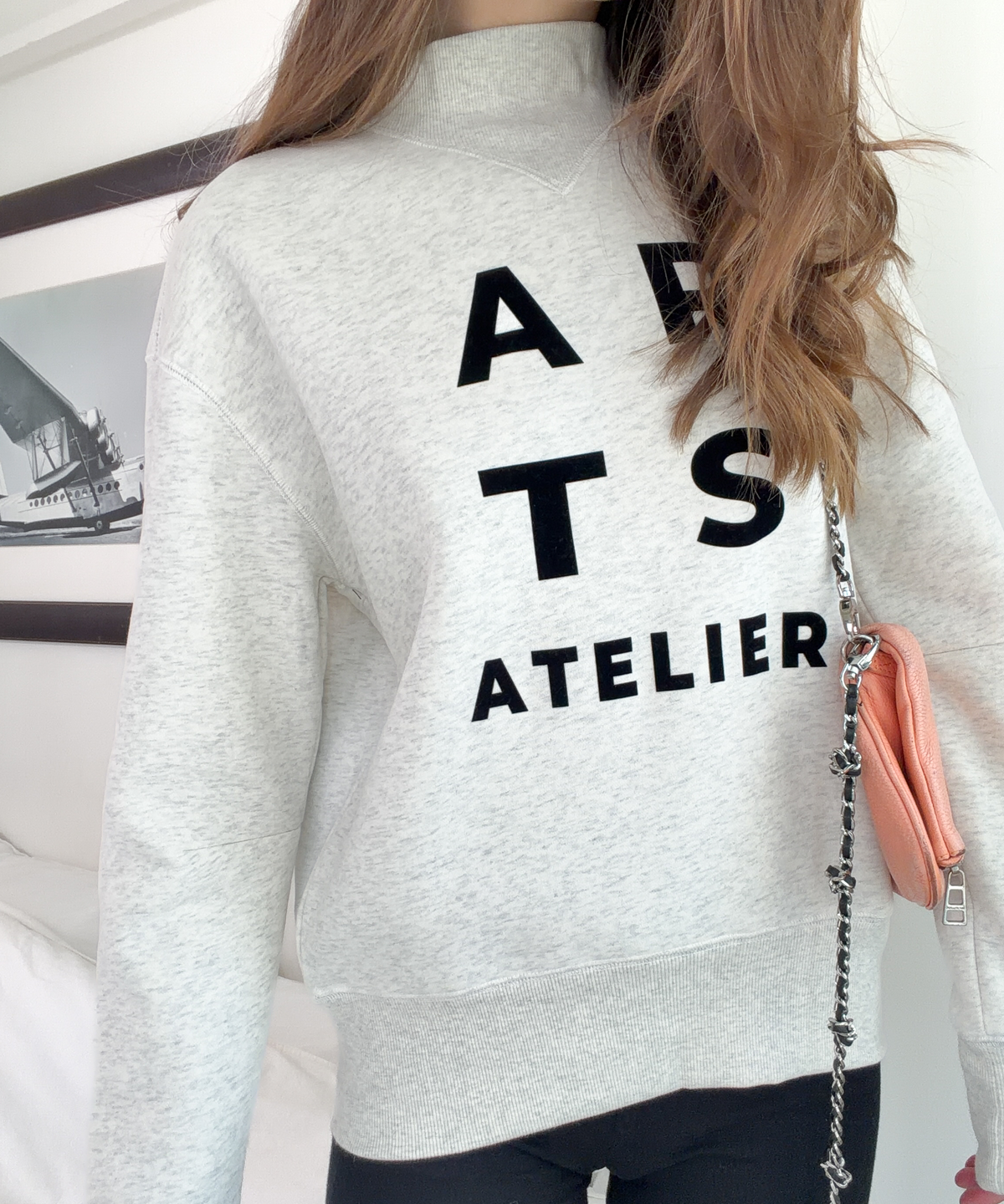 Sweatshirt ash grey black
