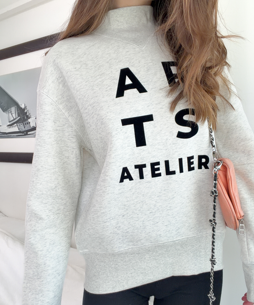 Sweatshirt ash grey black