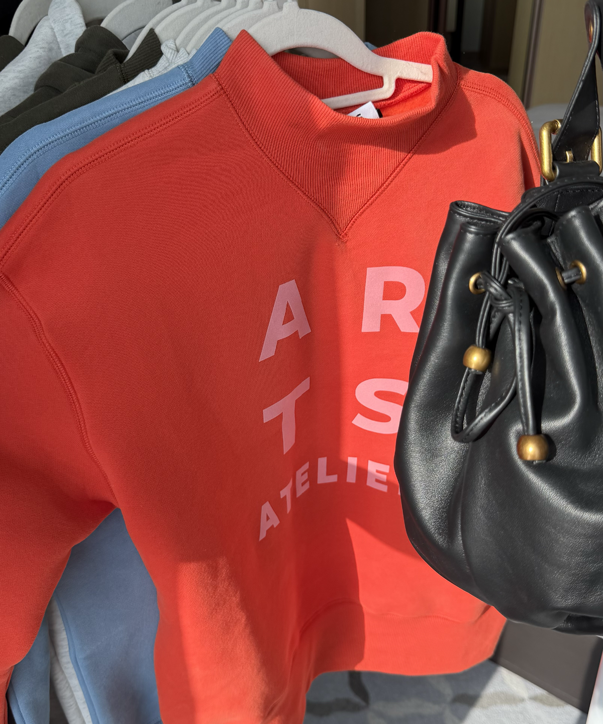 Sweatshirt orange pink