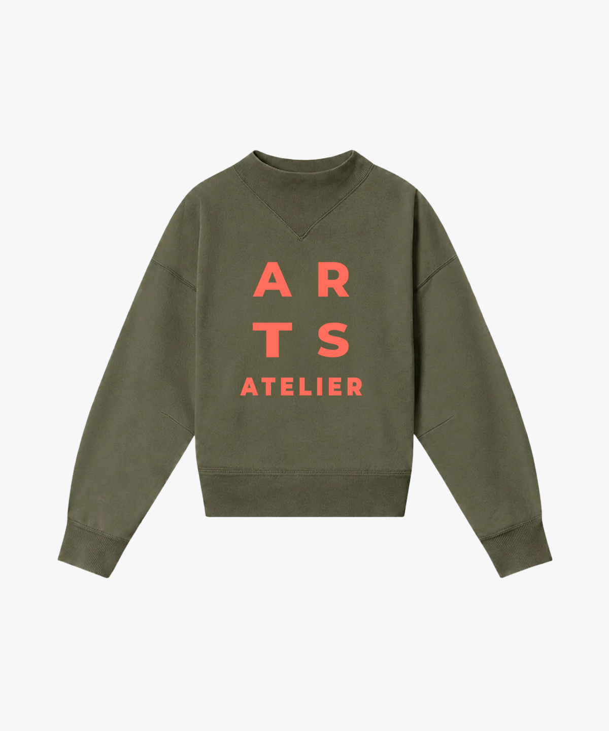 Sweatshirt olive coral