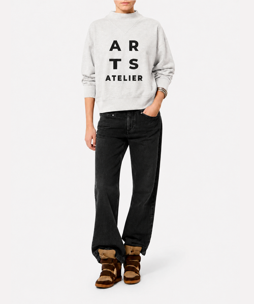 Sweatshirt ash grey black