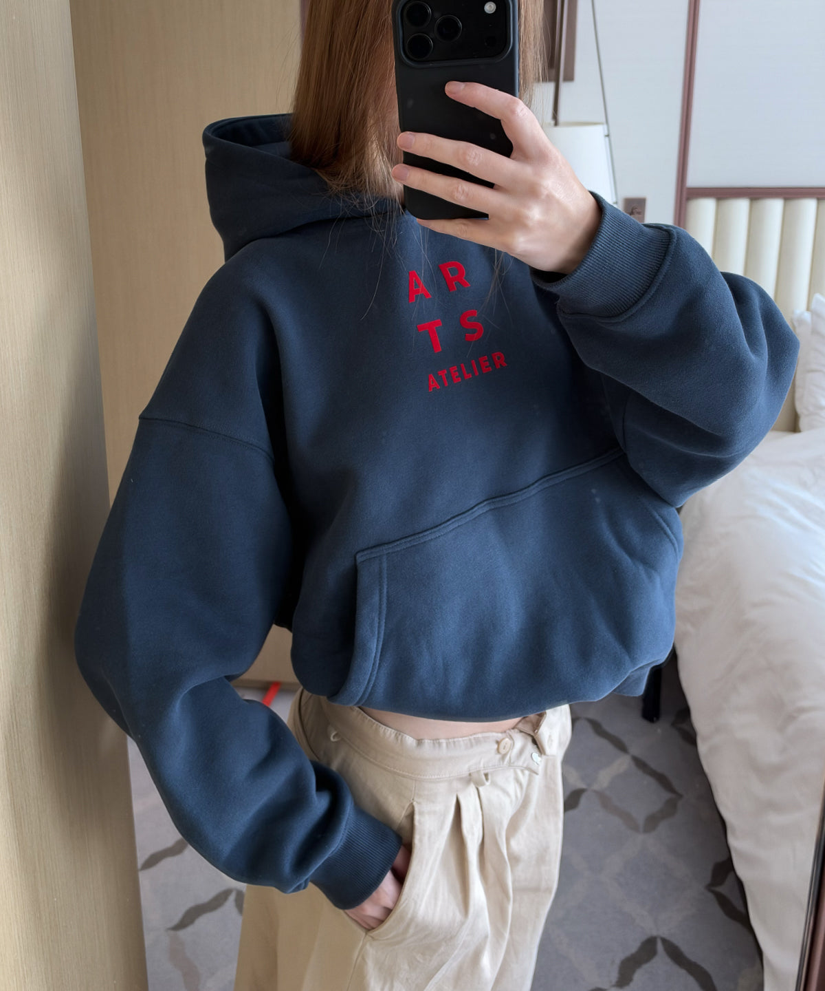 Hoodie navy red                         (pre-order, shipping 20/10)