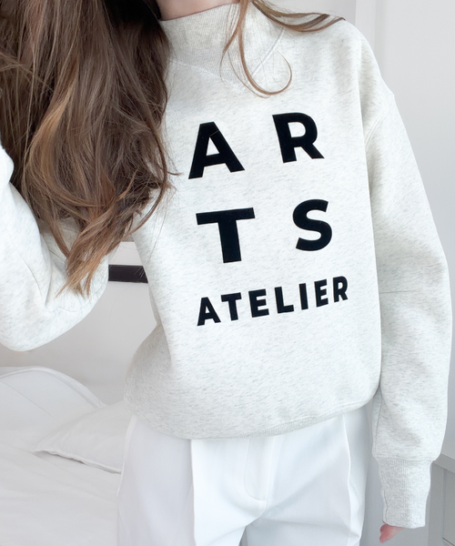 Sweatshirt ash grey black