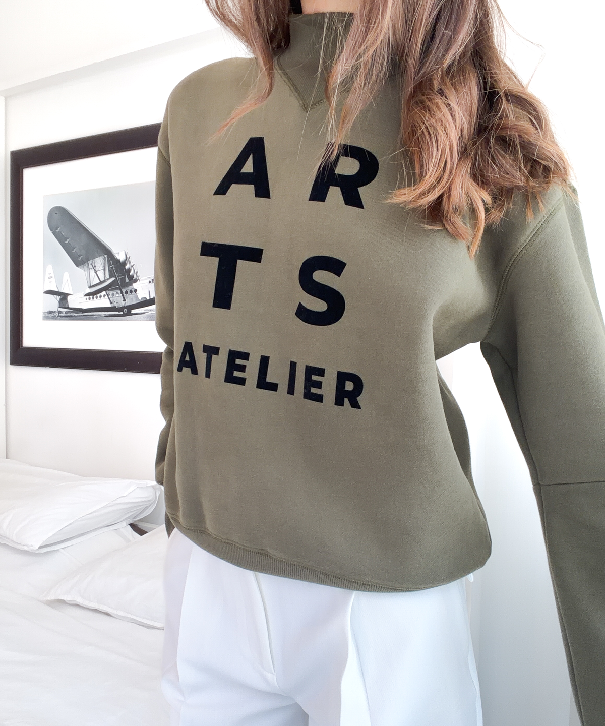 Sweatshirt olive black