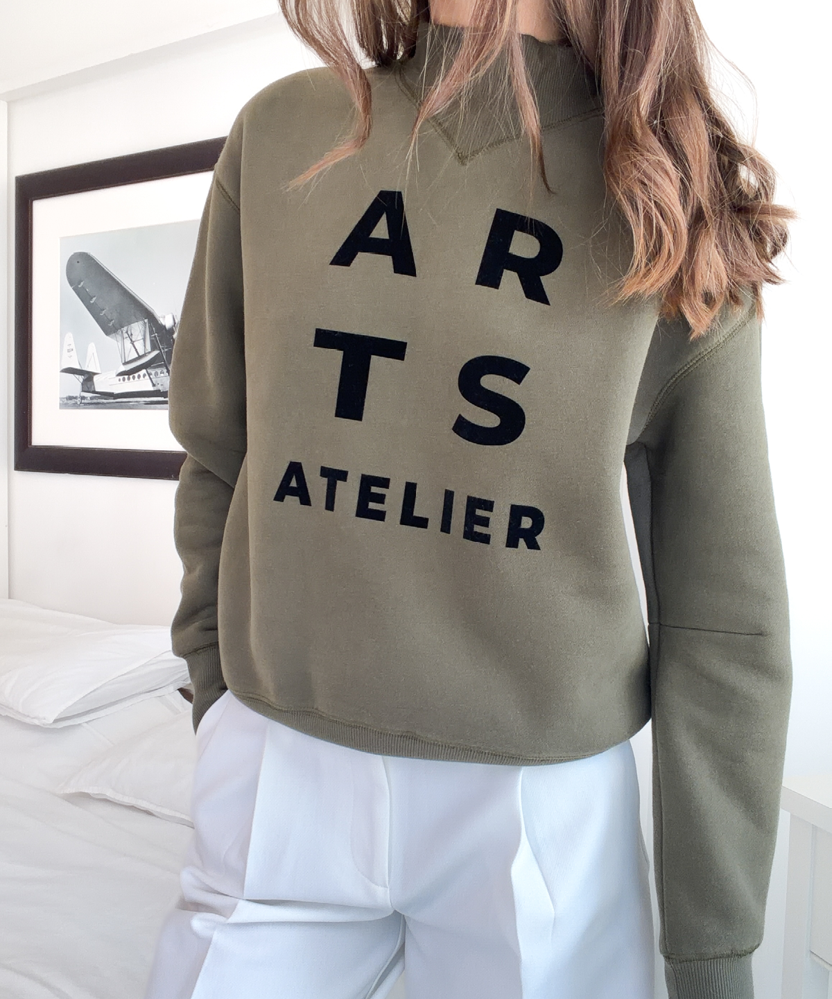 Sweatshirt olive black