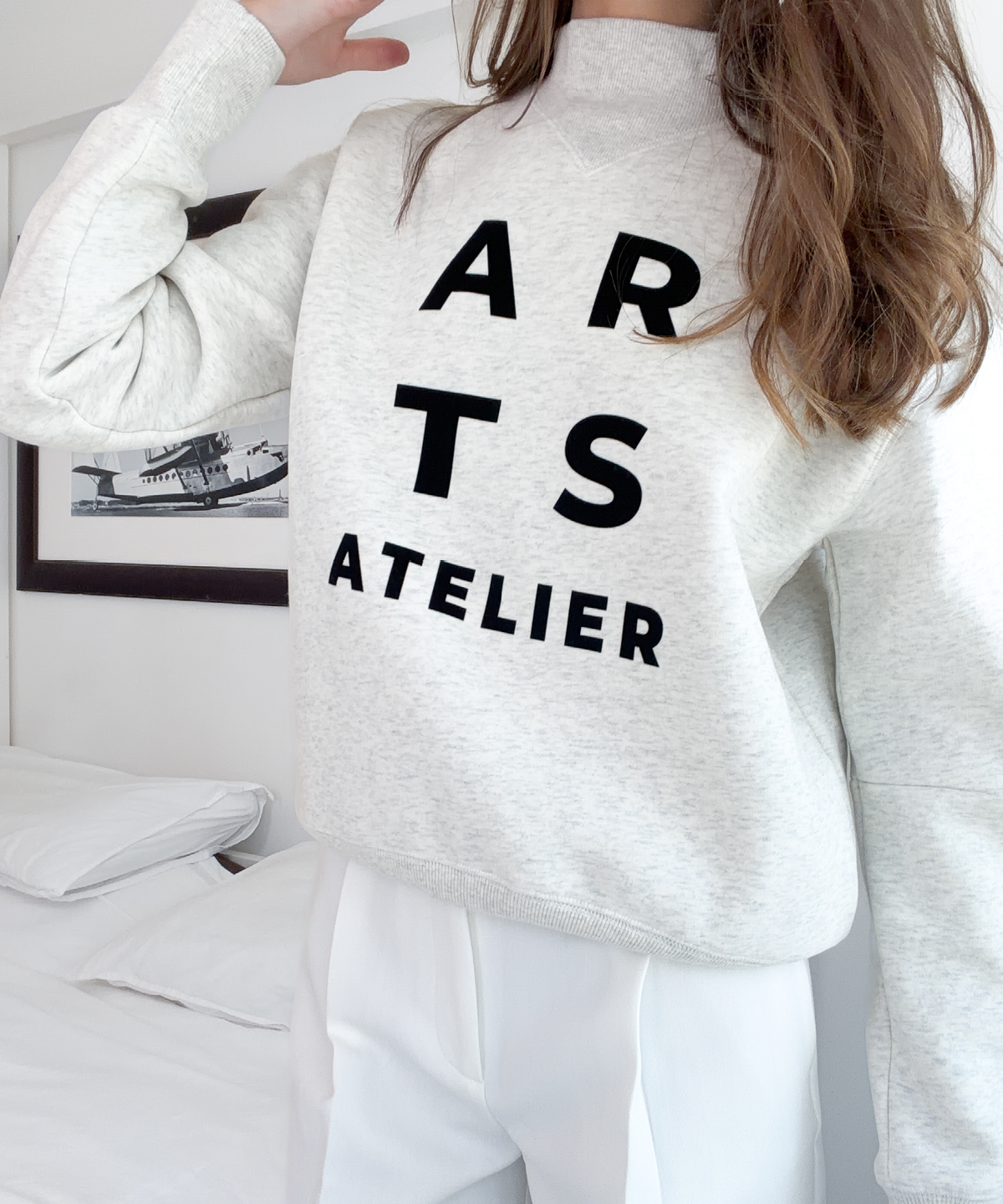 Sweatshirt ash grey black