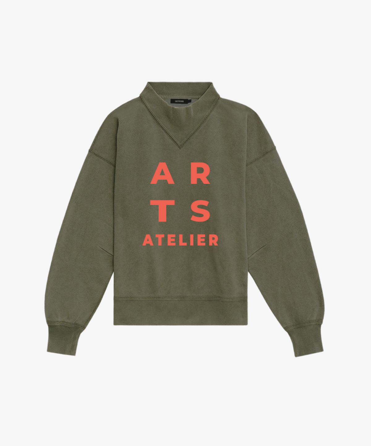 Sweatshirt olive coral